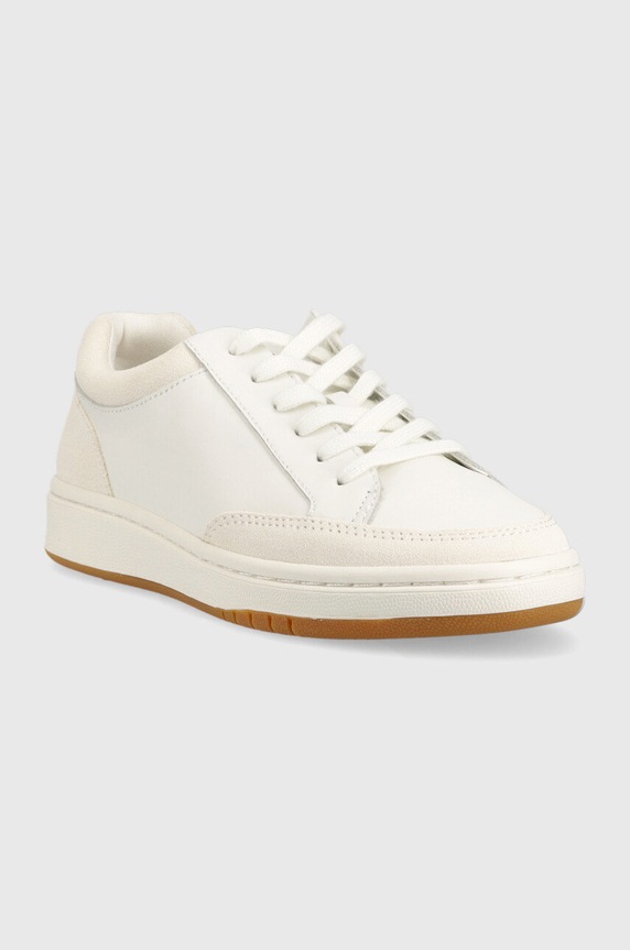 Lauren Ralph Lauren sneakersy skórzane Hailey 802891469001.100 biały SS23
