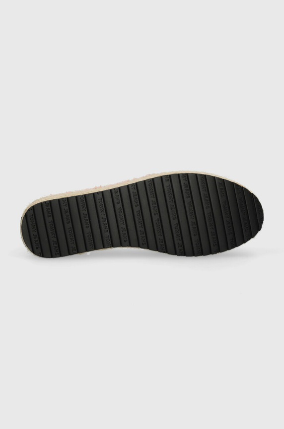 Tommy Jeans espadryle LOGOMANIA ESPADRILLE EN0EN02079 różowy
