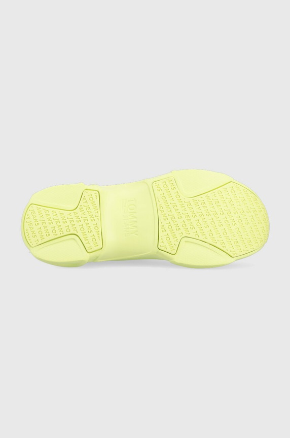Sneakers Tommy Jeans SOCK BOOT MONOCOLOR EN0EN02105 πράσινο