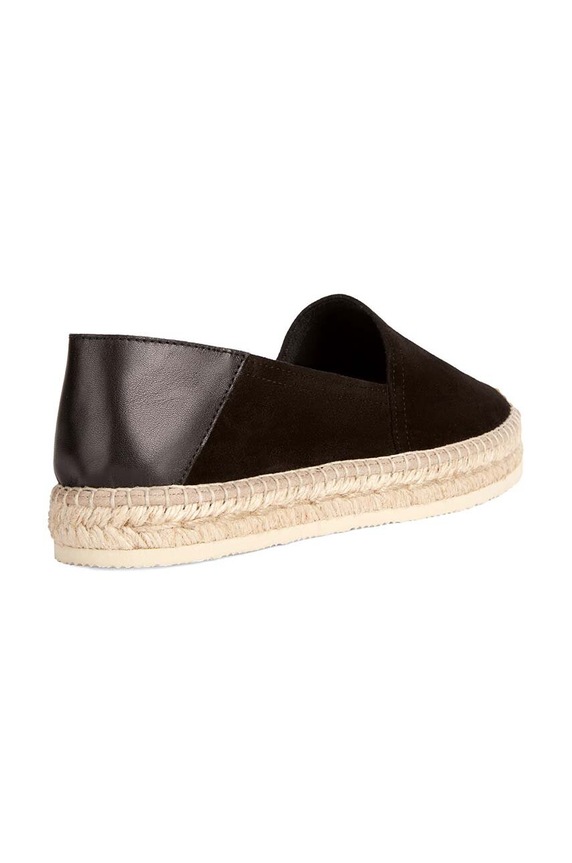 Geox bőr espadrilles D LAMPEDUSA fekete D35V0A.02285.C9999