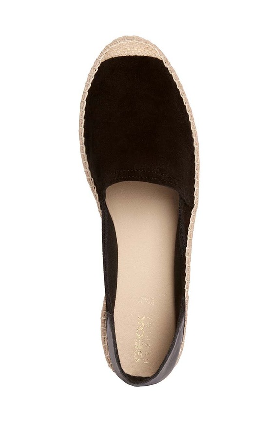 Geox bőr espadrilles D LAMPEDUSA D35V0A.02285.C9999 fekete