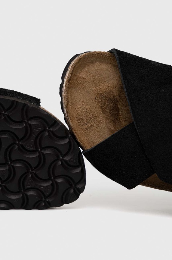Замшеві сандалі Birkenstock Tulum SFB чорний 1024086