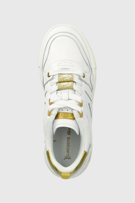 Kožené tenisky Lacoste L002 biela 45CFA0032