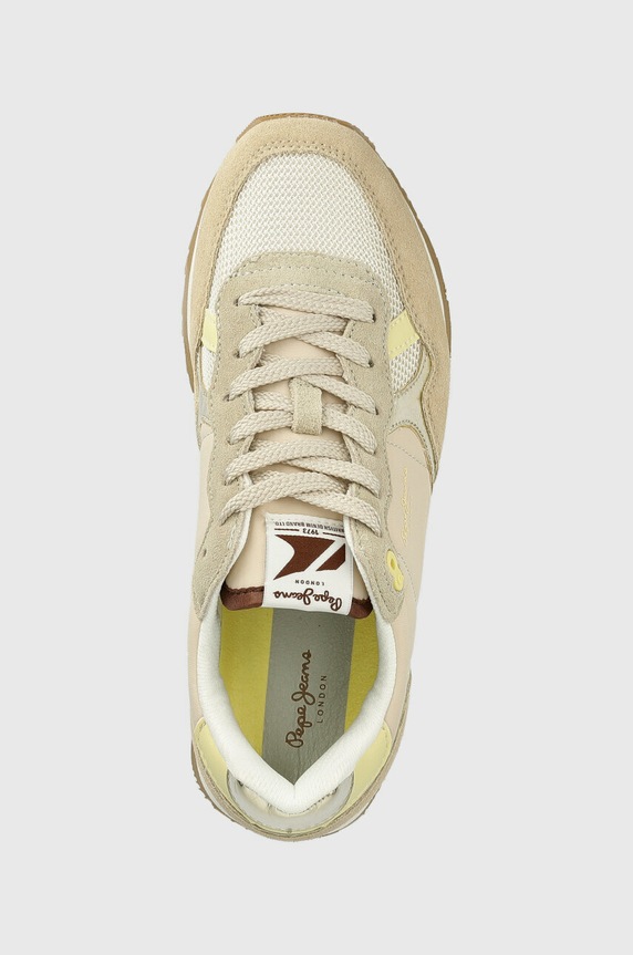 Sneakers boty Pepe Jeans BRIT béžová PLS31474