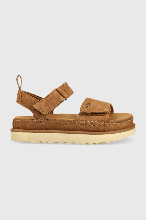 UGG velúr szandál Goldenstar platform barna 1136783.CHE