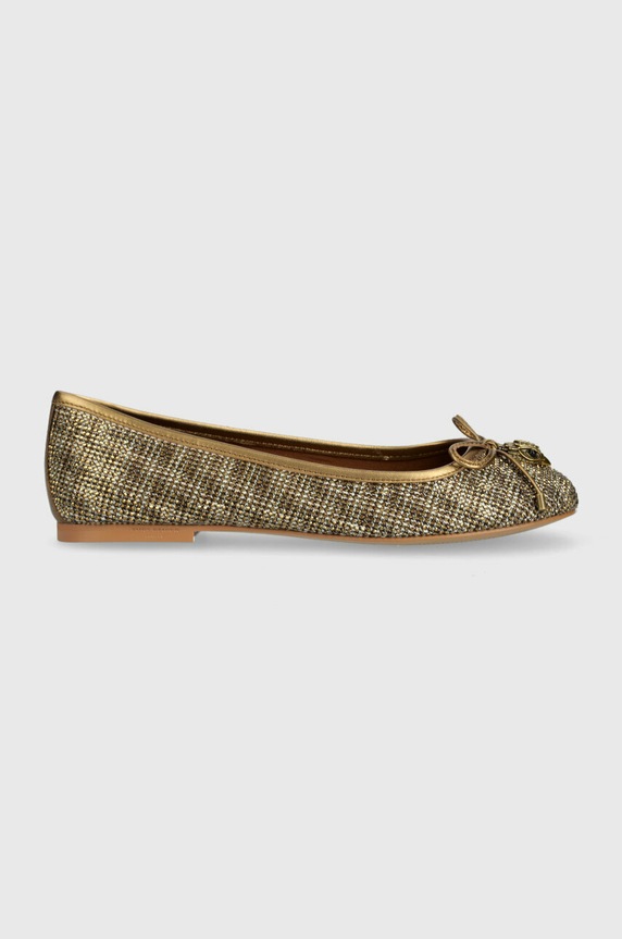 Kurt Geiger London baleriny Eagle Ballerina złoty 9790640609.BEIGE