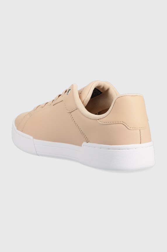 Παπούτσια Δερμάτινα sneakers Tommy Hilfiger COURT SNEAKER GOLDEN TH FW0FW07116 μπεζ