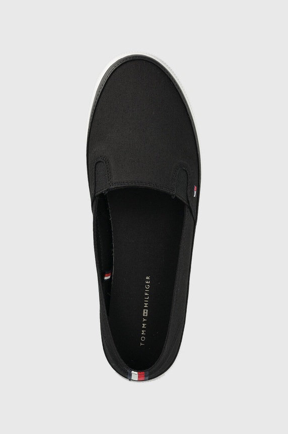 Tommy Hilfiger tenisówki ESSENTIAL KESHA SLIP-ON czarny FW0FW07121