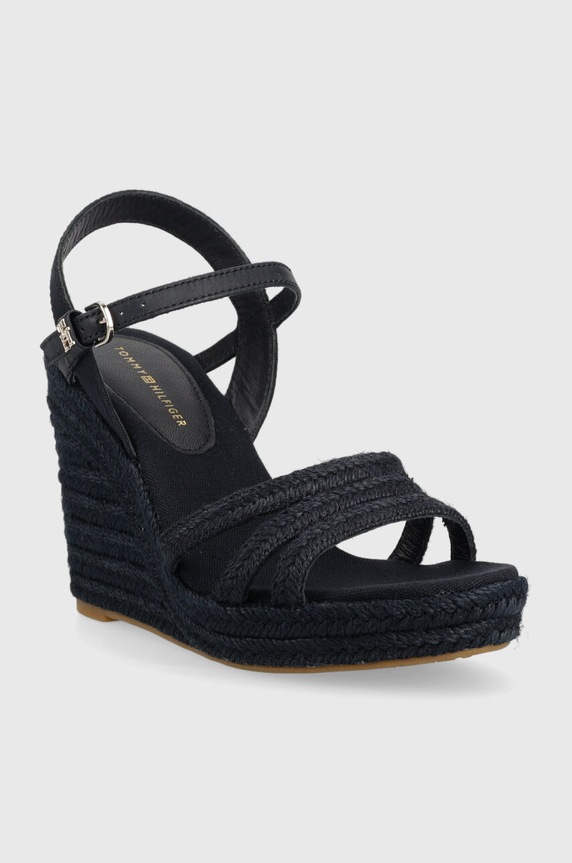 Tommy Hilfiger szandál ESSENTIAL BASIC WEDGE SANDAL FW0FW07220 sötétkék SS23