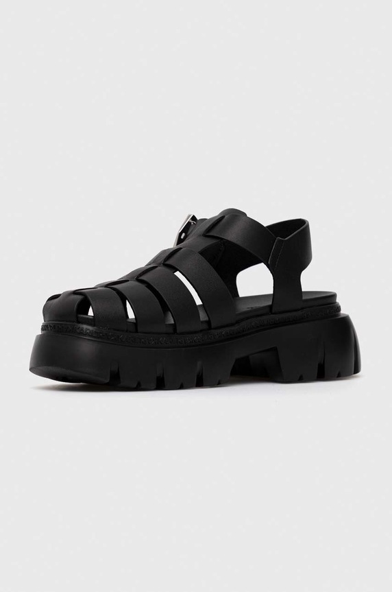 Karl Lagerfeld sandały skórzane SUN TREKKA KL83525.000 czarny SS23