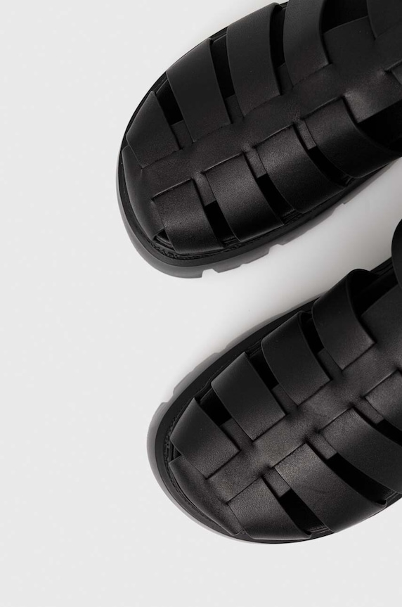 Karl Lagerfeld sandały skórzane SUN TREKKA czarny KL83525.000