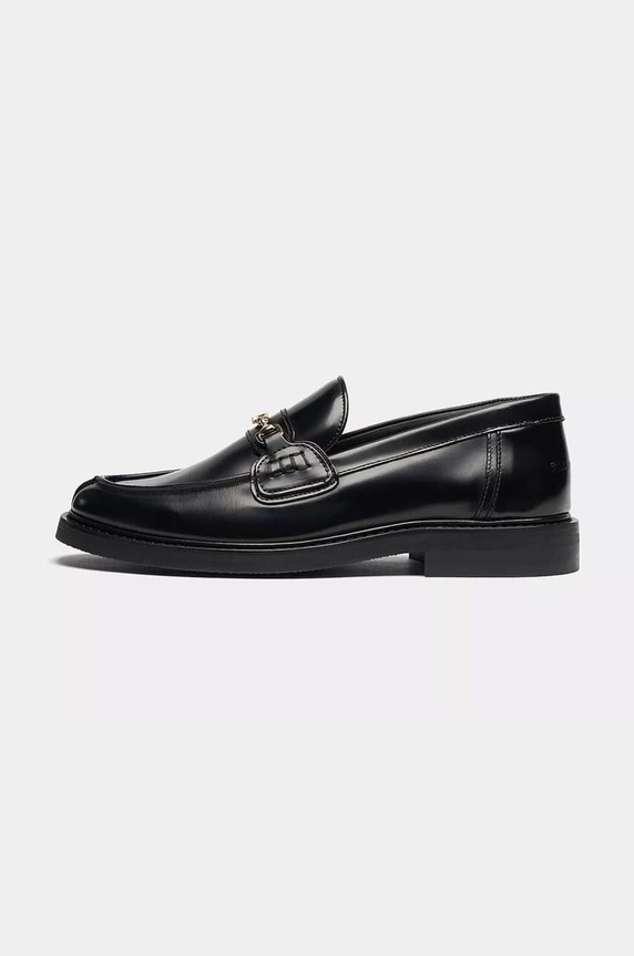 Kožne mokasinke Filling Pieces Loafer Polido zrnata koža crna 44233191847