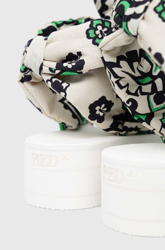 Obuwie Red Valentino sandały 2Q0S0H03JTP.I92 zielony