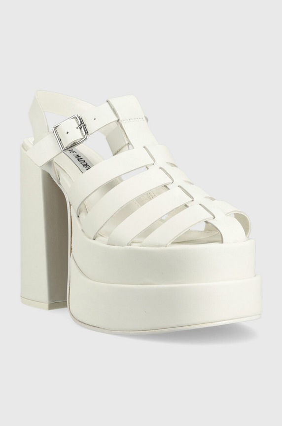 Steve Madden sandale de piele Carlita SM11002385.107 alb SS23