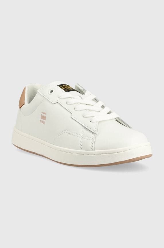 Δερμάτινα sneakers G-Star Cadet Pop 2211002518.WHT.LPNK λευκό SS23