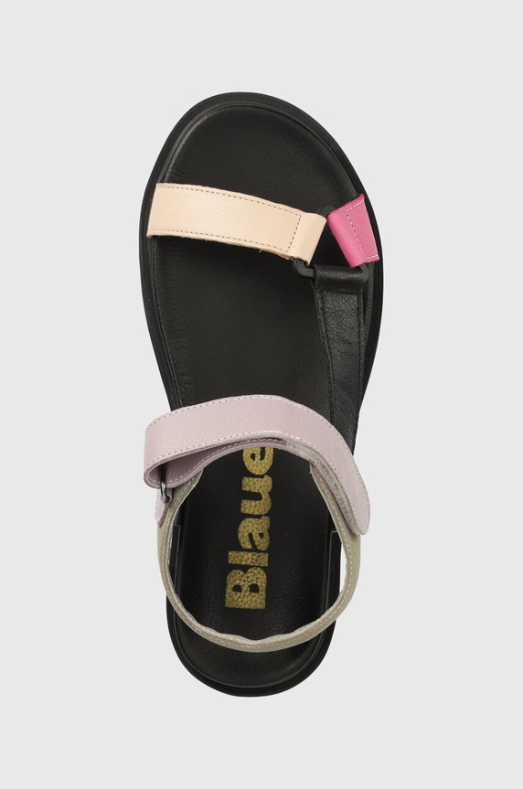 Blauer sandały skórzane Elsie multicolor S3ELSIE07