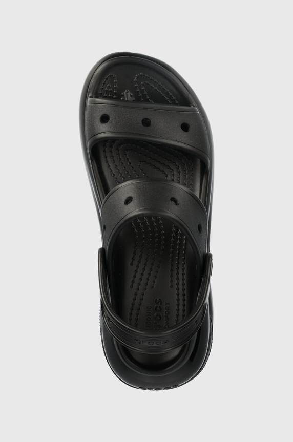 Шльопанці Crocs Classic Mega Crush Sandal чорний 207989.001