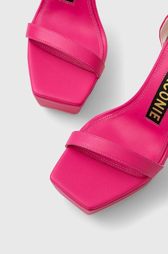 Δερμάτινα πέδιλα Kat Maconie Missy ροζ MISSY.FUSCHIA