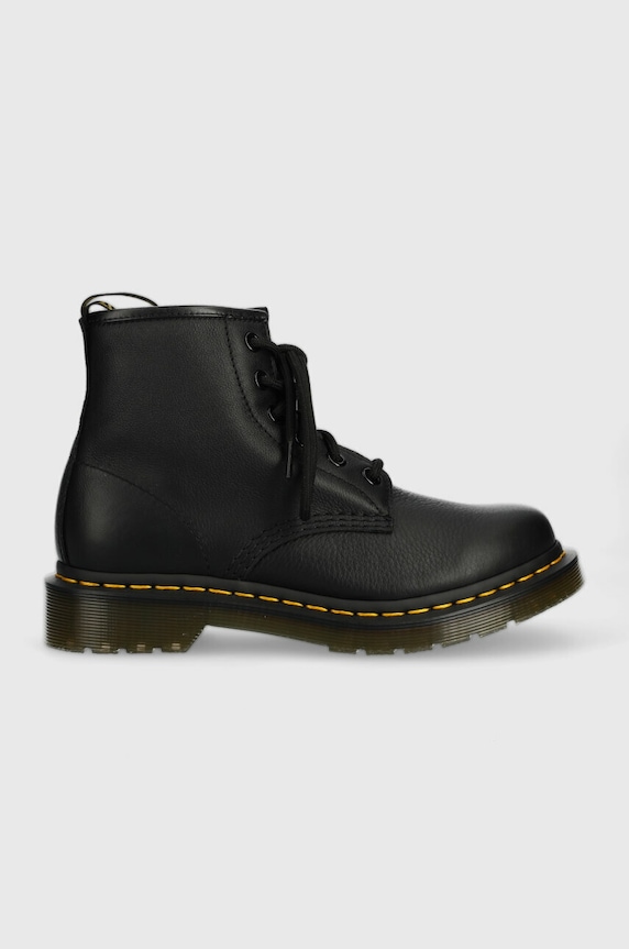 Dr. Martens bocanci de piele 101 pana la 5 cm negru DM30700001