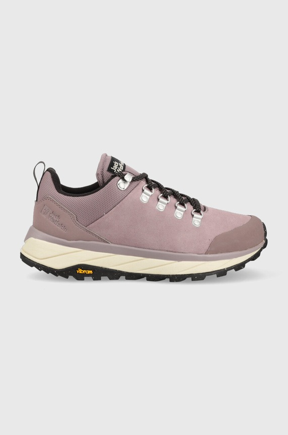 Παπούτσια Jack Wolfskin Terraventure Urban Low δέρμα σαμουά μωβ 4055391