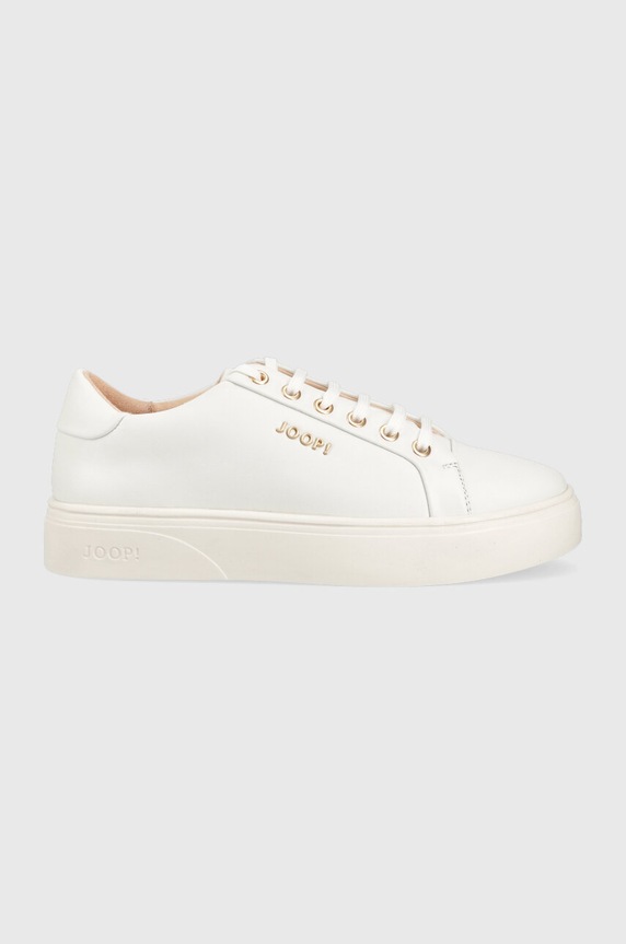 Δερμάτινα sneakers Joop! Tinta New Daphne φλατ λευκό 4140007111.100