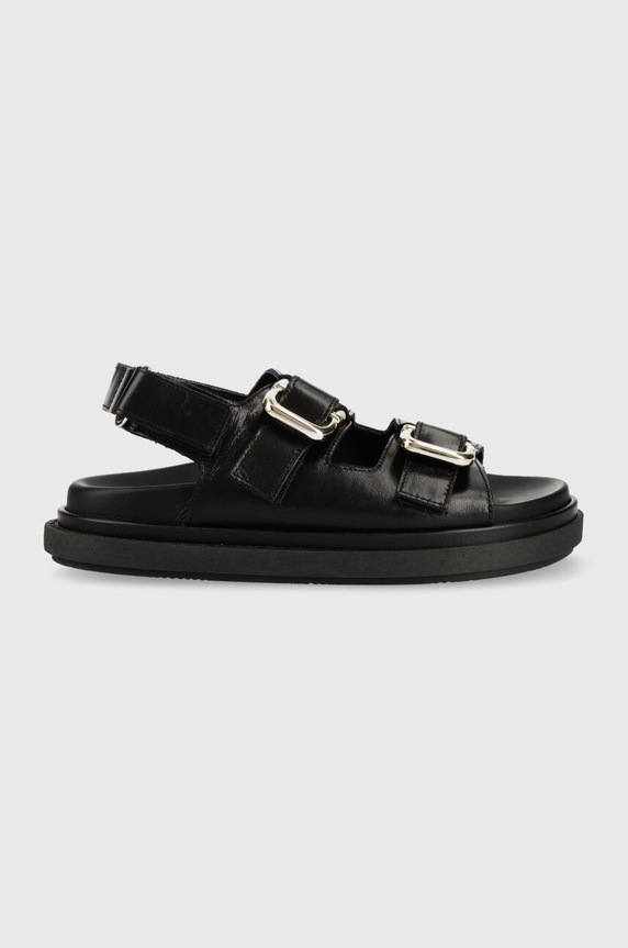Alohas bőr szandál Harper platform fekete S00275.25