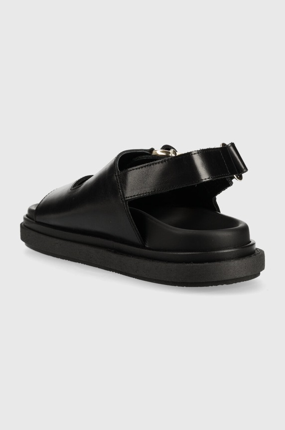 Cipők Alohas bőr szandál Harper S00275.25 fekete