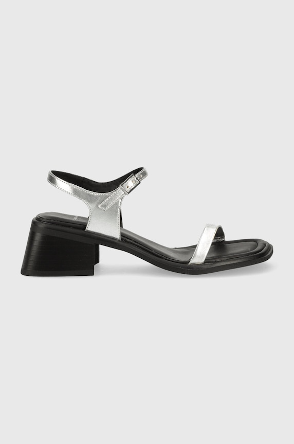Vagabond Shoemakers sandały skórzane Ines słupek srebrny 5311.183.79