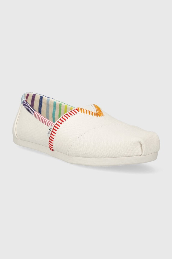 Obuwie Toms espadryle Alpargata 10019520 biały