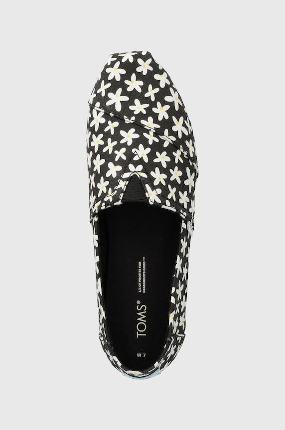 Toms espadrile Alpargata negru 10019675
