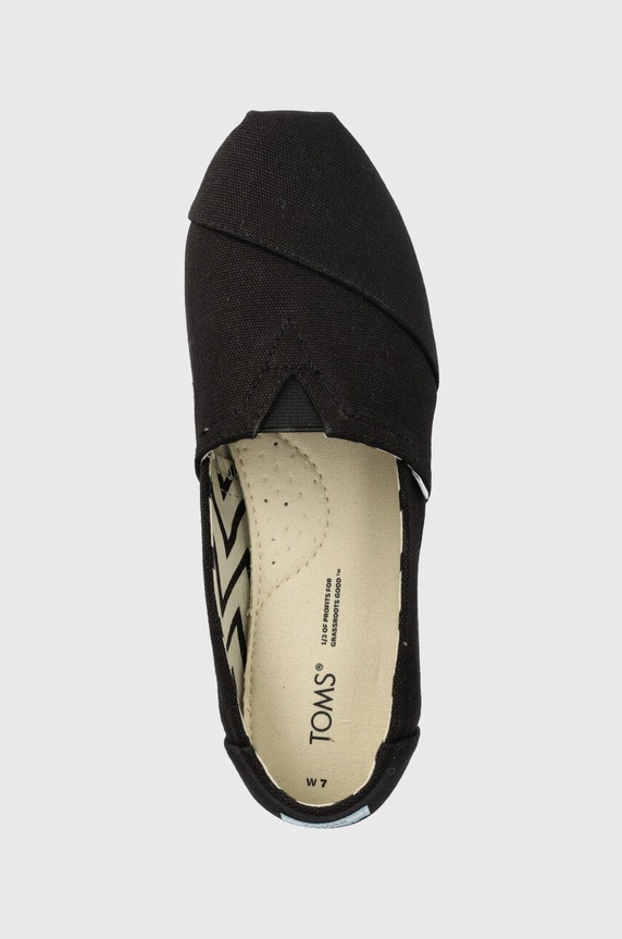 Toms espadryle Alpargata czarny 10017732