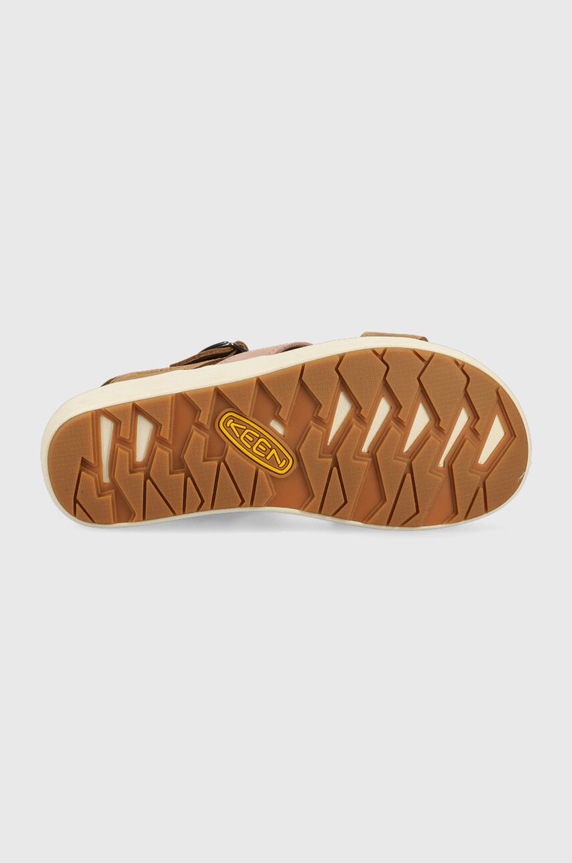 Keen bőr szandál Ellecity Backstrap 1027272 barna
