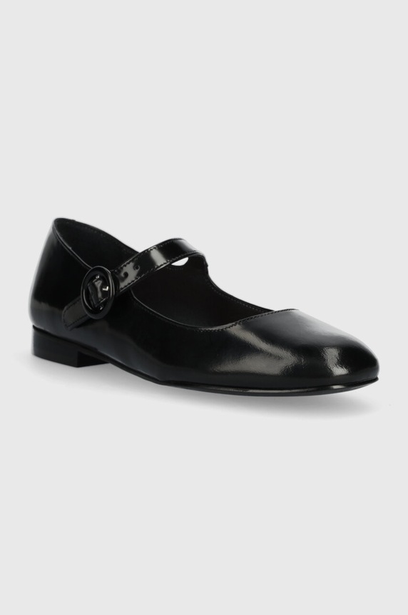 Jonak balerini de piele DAURINE CUIR GLACE 3300192 negru SS24