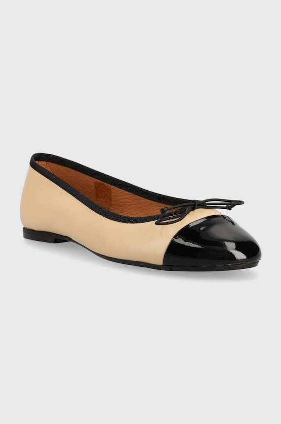 Kožne balerinke Jonak DAXI VERNIS CUIR 3400191 bež SS25