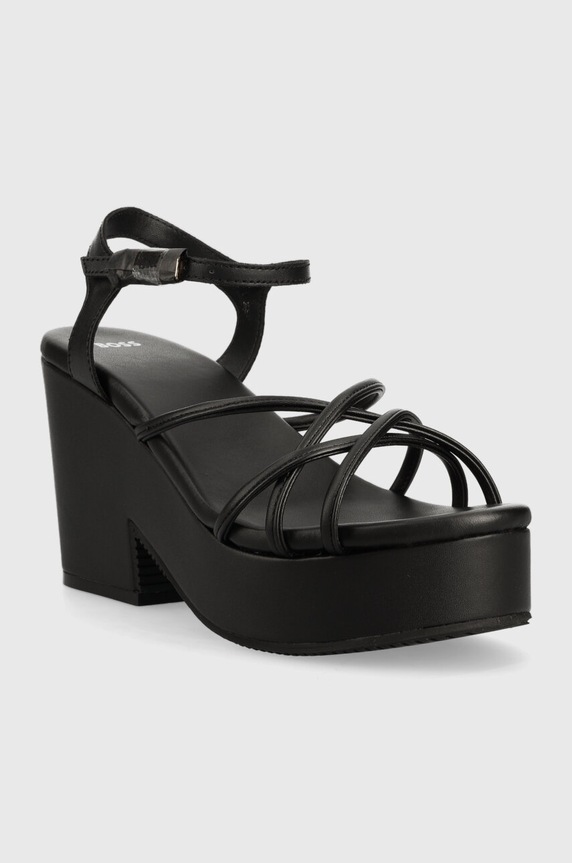 BOSS sandały Cate Wedge 50493097.001 czarny SS23
