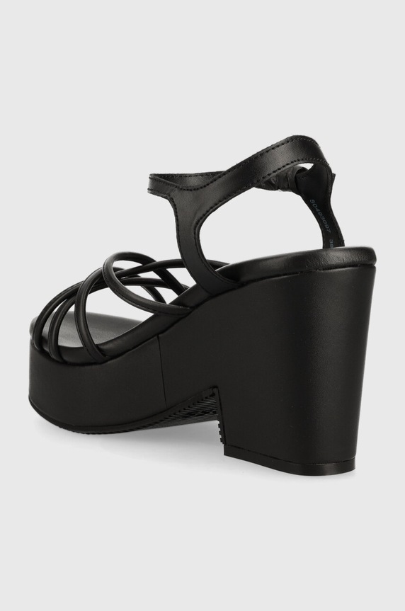 Obuwie BOSS sandały Cate Wedge 50493097.001 czarny