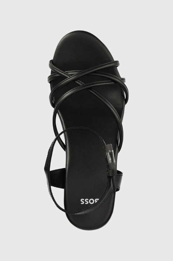 BOSS sandały Cate Wedge czarny 50493097.001