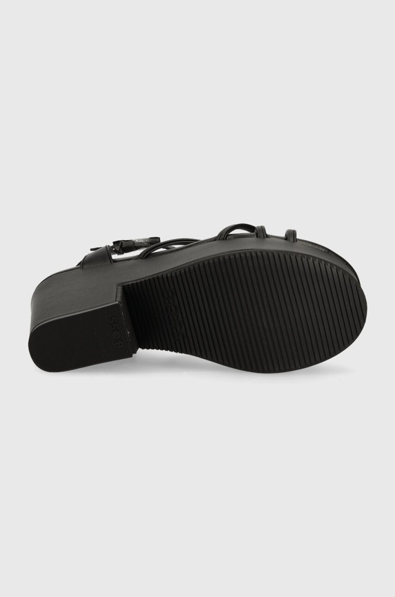 BOSS sandały Cate Wedge 50493097.001 czarny