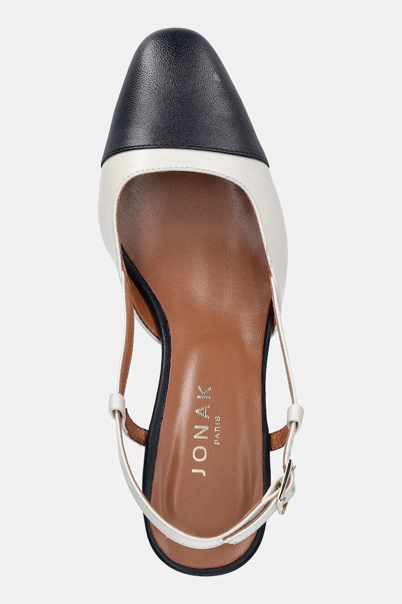Jonak pantofi de piele DHAPOP CUIR bej 6000952