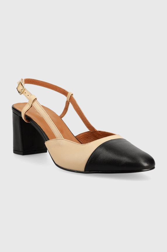 Jonak bőr flip-flop DHAPOP CUIR 6000952 bézs AW24