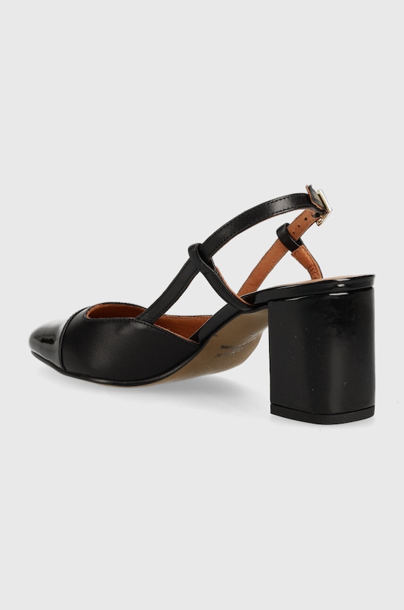 Cipők Jonak bőr flip-flop DHAPOP VERNIS/CUIR 3300259 fekete