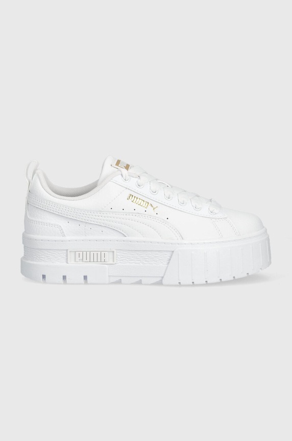Puma kids' leather sneakers Mayze Lth Jr low white 38452701.PPYX