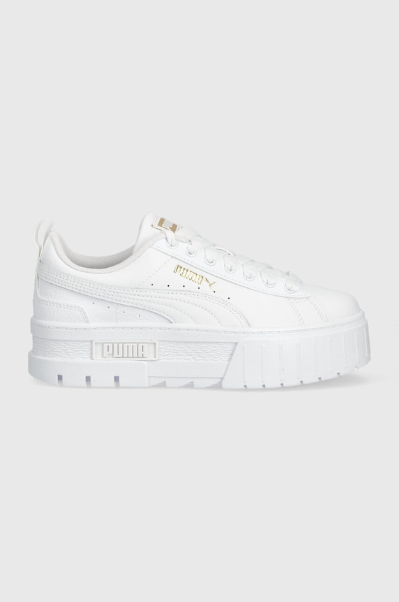 Puma kids' leather sneakers Mayze Lth Jr low white 38452701.PPYX