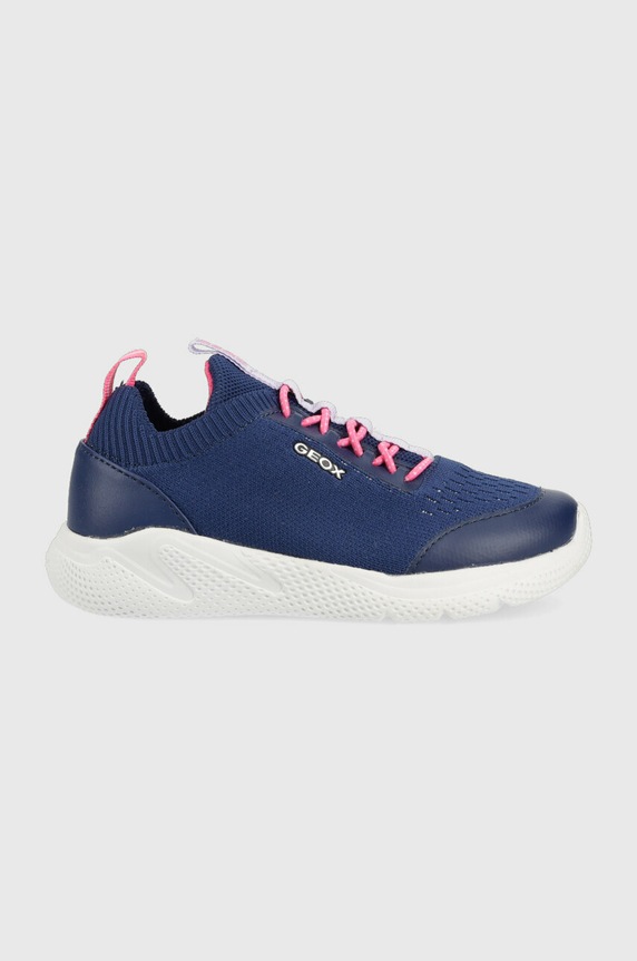 Παιδικά sneakers Geox απομίμηση λείου δέρματος σκούρο μπλε J25FWB.0006K.28.35.PPYX
