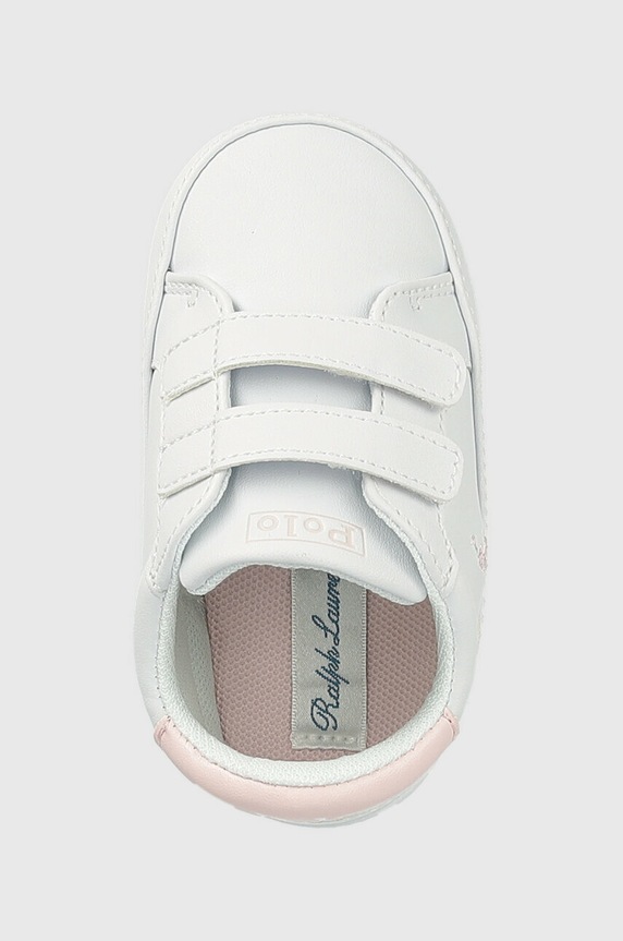 Dziewczynka Polo Ralph Lauren sneakersy niemowlęce RL100733 biały