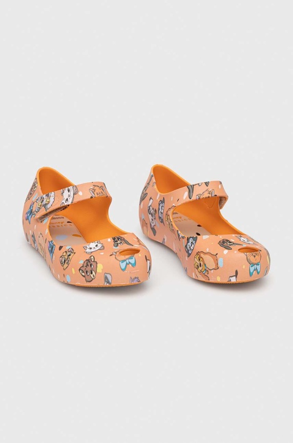 Dievča Detské balerínky Melissa x Disney M.33753 oranžová