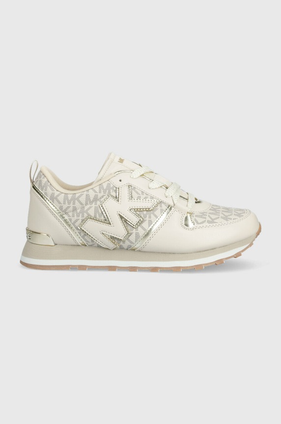 Michael Kors sneakersy dziecięce imitacja skóry licowej beżowy MK100668