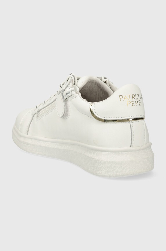 Cipők Patrizia Pepe Girl bőr sportcipő PPJ210.31.34 fehér