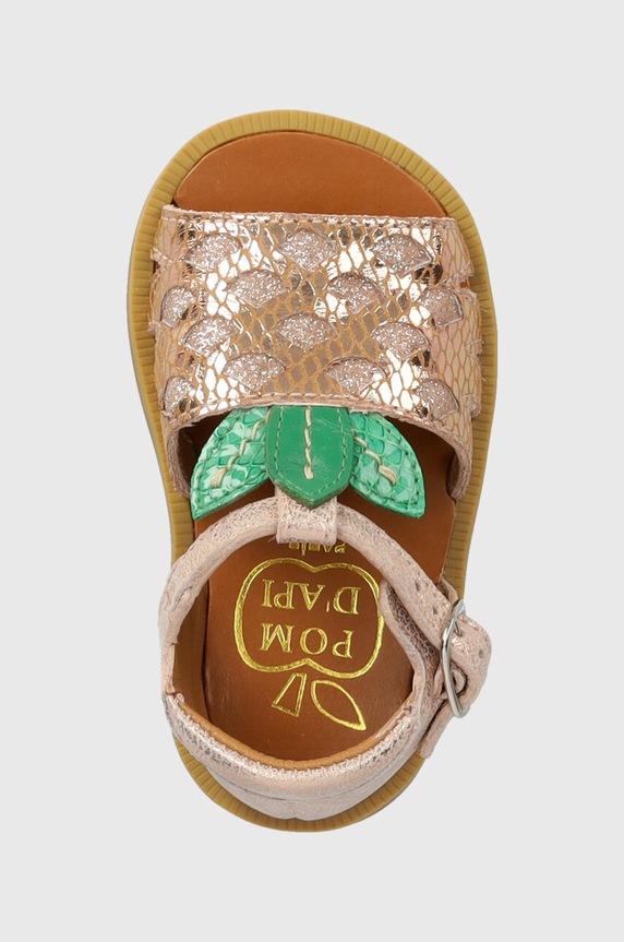 Pom D'api gyerekszandál bőrből rózsaszín O1CBAT0401.19.23