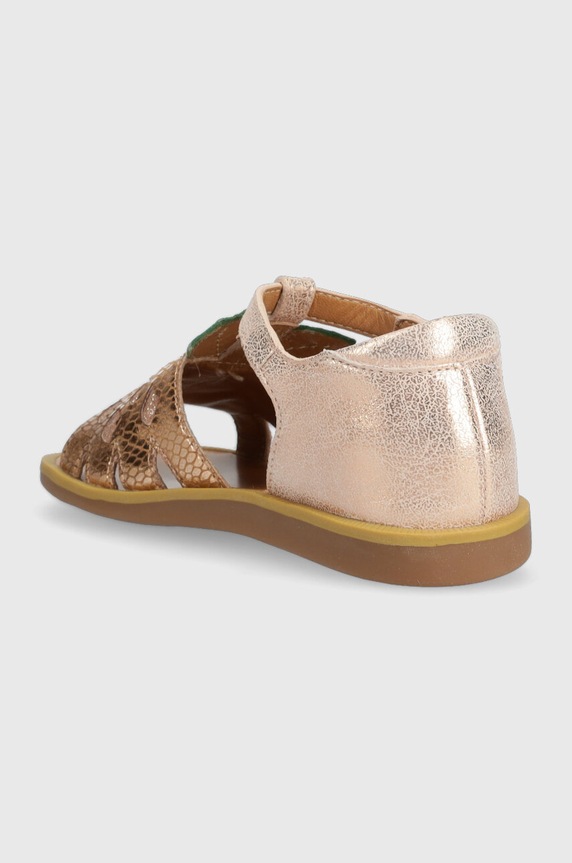 Lány Pom D'api gyerekszandál bőrből O1CBAT0401.24.27 rózsaszín